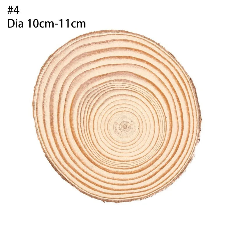 Natural Round Wood Coasters Cup Pad Tea Coffee Mug Mat Drinks Holder Table Mat Wooden Coasters DIY Crafts Home Kitchen Decor | Color:10cm-11cm