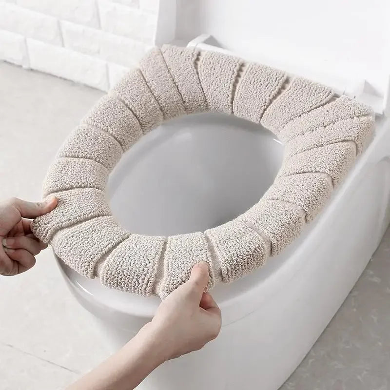 Toilet Seat Cover Warm Soft Acrylic Washable Mat Home Decor Closestool Mat Seat Case Toilet Lid Cover Accessories Bathroom Home | 1