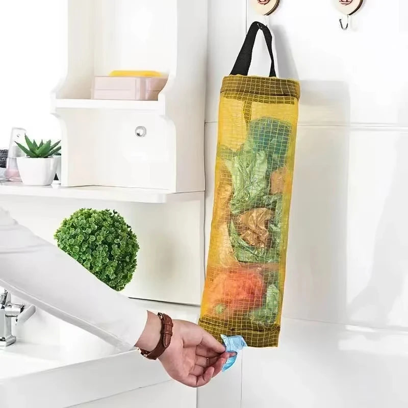 Kitchen Organizer Garbage Bag Storage Basket Garbage Organizer Plastic Bag Holder Garbage Collection Storage Kitchen Accessories | 3
