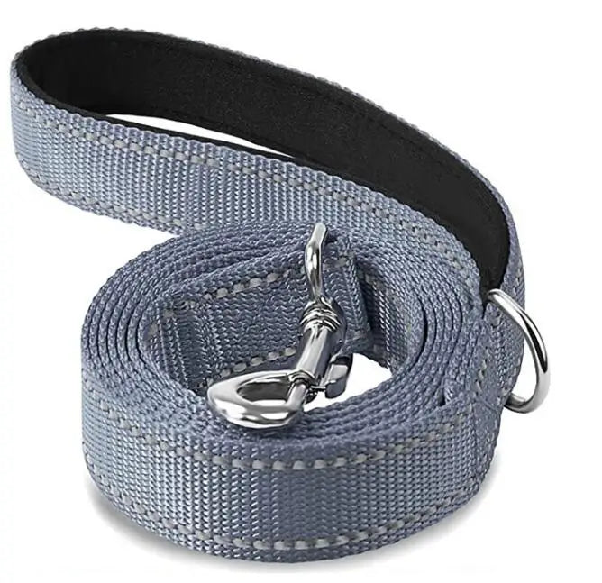 Reflective Pet Leash Dog Trainning Leashes Outdoor Leash Rope Cats Dogs Pet Walking Harness Collar Leader Rope 1.2m 1.5m 1.8m | Color:gray