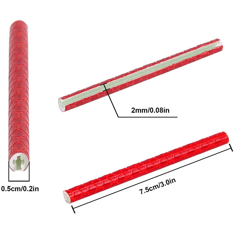 12pcs/Bag Bicycle Spoke Reflective Strip 7.5cm MTB Bike Wheel Rim Spoke Sticker Tube Warning Strip DIT Riding Reflective Stripe | 3