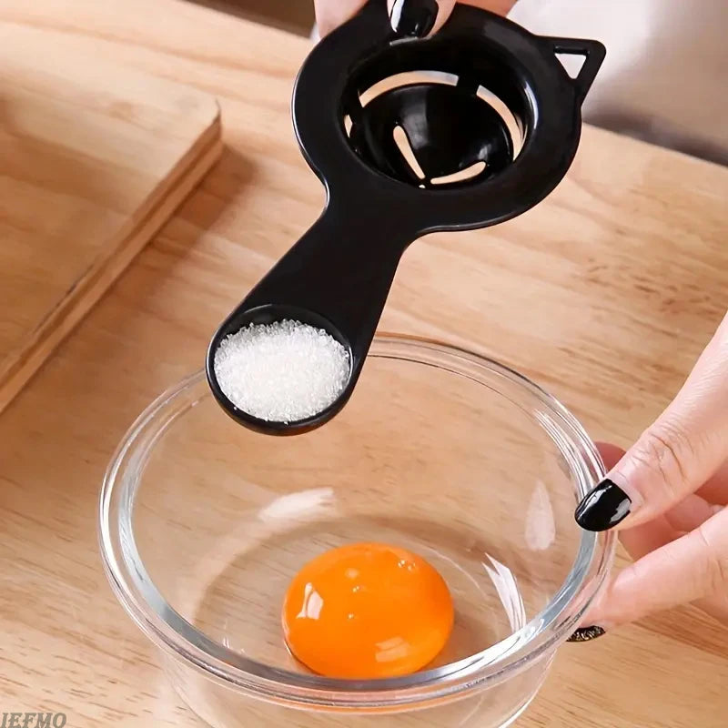 2-in-1 Cute Cartoon Cat Egg Separator & Measuring Cup Easy Yolk & White Filter for Baking and Cooking, Perfect Kitchen Gadget | 4