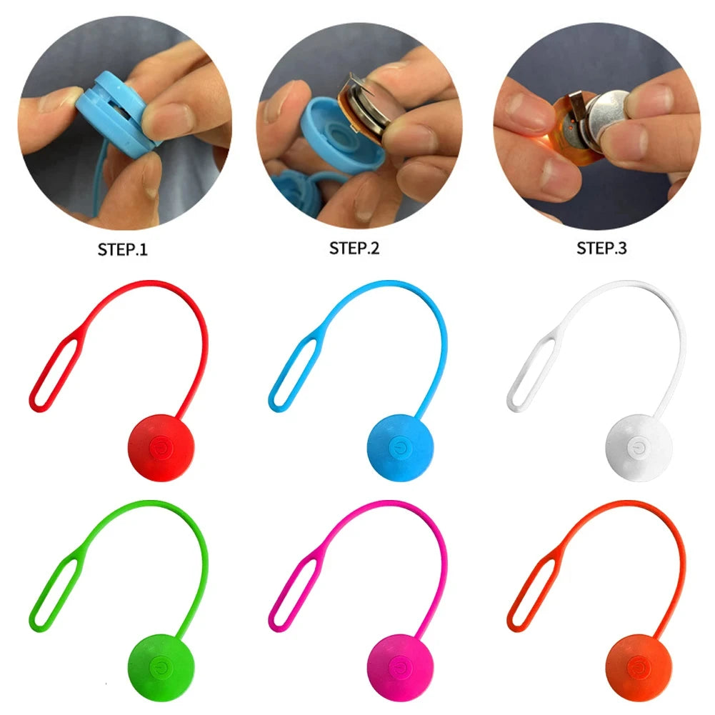 Outdoor Backpack Lights Silicone LED Night Running Warning Light Camping Riding Wind Rope Light Travel Equipment Tool Safety | 3