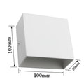 LED Wall Sconces 6W Modern Indoor Wall Lamp, White Up Down Wall Mount Lights for Living Room Hallway Bedroom Decor | Lampshade Color:White shell 1pack