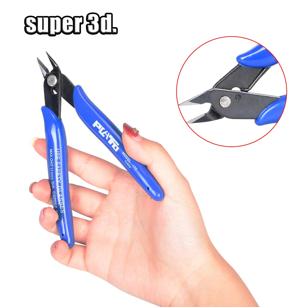 1pcs PLATO 170 Wishful Clamp DIY Electronic Diagonal Pliers Side Cutting Nippers Wire Cutter 3D printer parts | 2