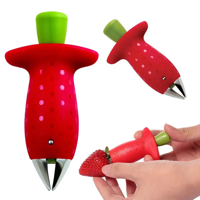 Strawberry Slicer Cutter Strawberry Corer Strawberry Huller Fruit Leaf Stem Remover Salad Cake Tools Kitchen Gadget Accessories | 5