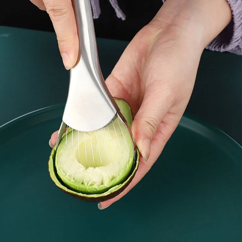 Avocado Knife Gadget Stainless Steel Cutter Kitchen Gadgets Fruit Cutting Artifact All for Kitchen and Home Dragon Fruit Slices | 2