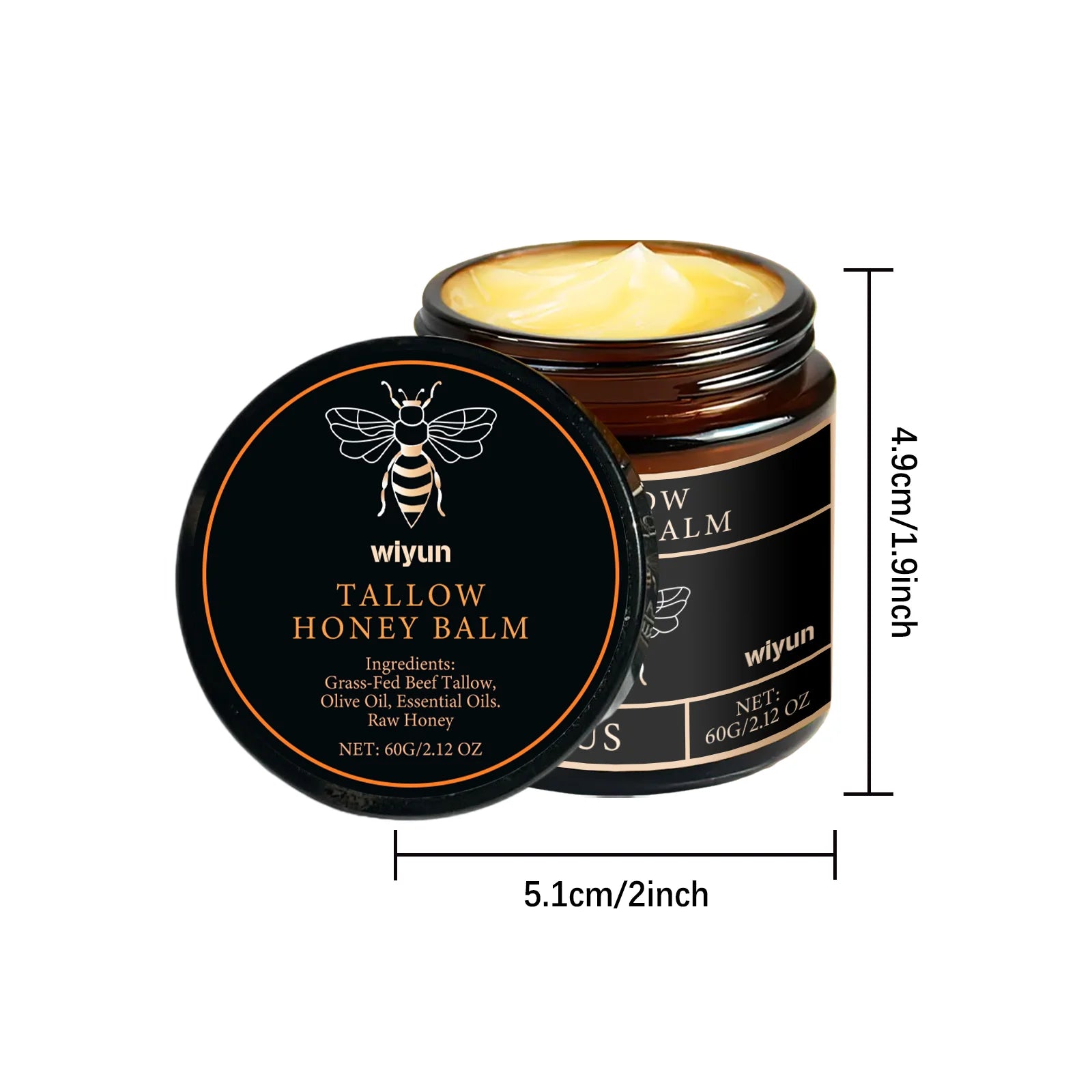 Tallow Honey Cream Glow Hydrating Skin Improve Elasticity Soft Bleaching Improve Dullness Firming Face Body Moisturizer Lotion | Color:1PCS
