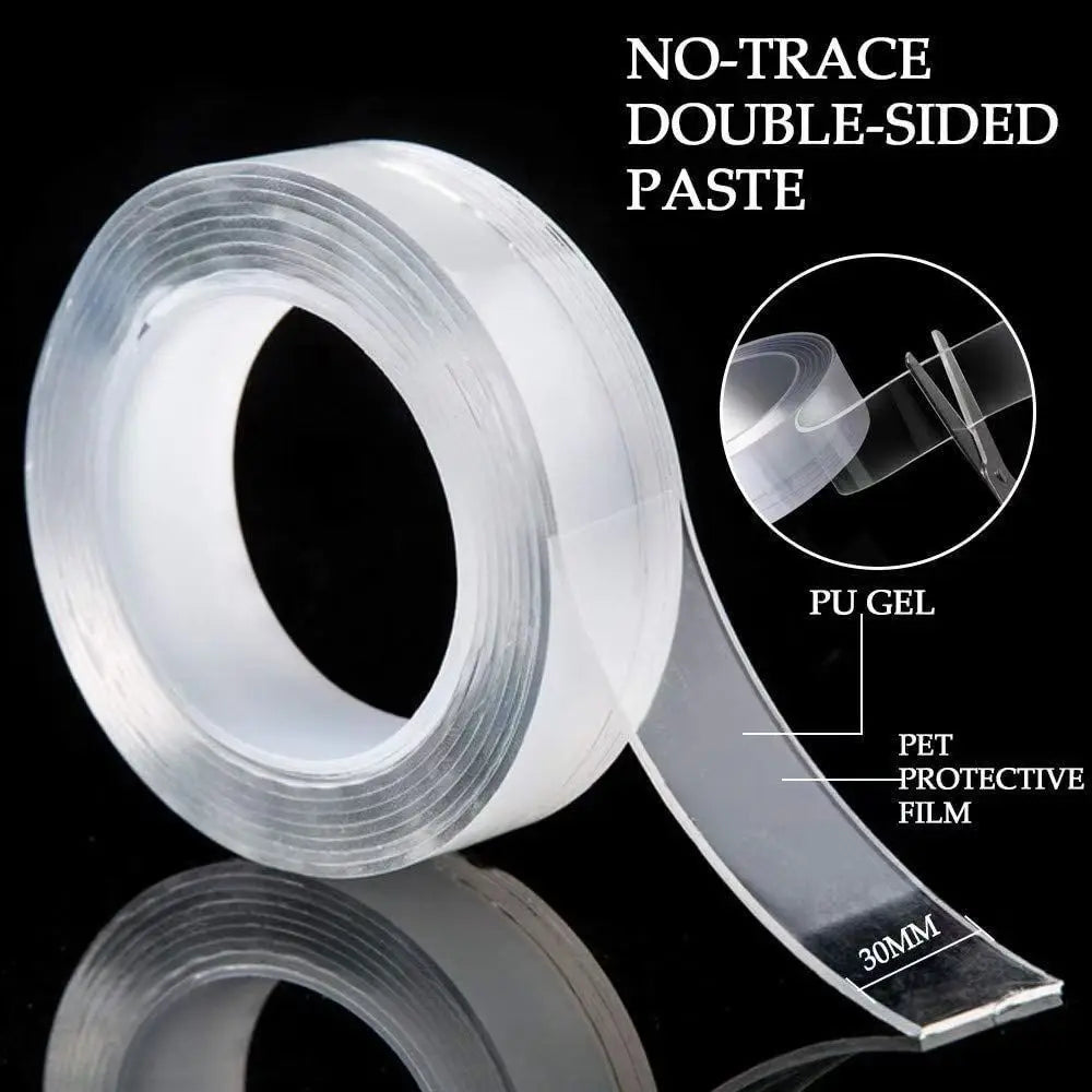 1/3/5m Nano Tape Double-Sided Adhesive Tape Traceless Waterproof Tape For Bathroom Kitchen Sink Tap Gel Sticker | 1
