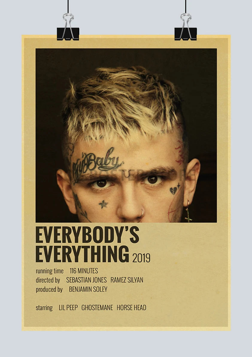 Classic Hot Singer Musician Poster Vintage Kraft Paper Decorative Collection Art Home Study Room Bar Cafe Door Gift Wall Sticker | Color:Q217-8