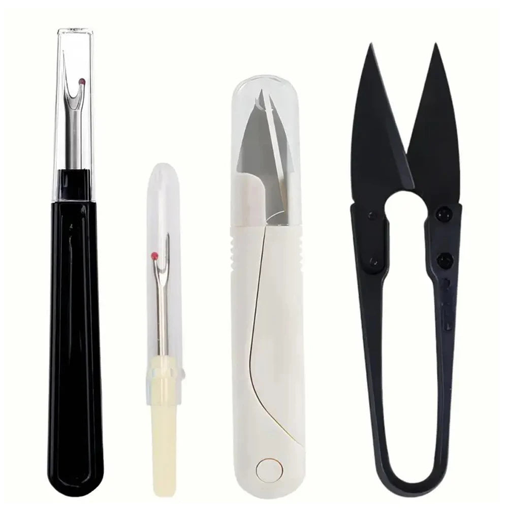 4PCS Sewing Scissors Set Trimming Nipper Yarn Lightweight Thread Cutter Embroidery Clipper Stitching Snip DIY Sewing Supplies | 0