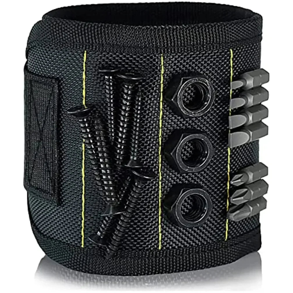 5 Rows 15 Magnets powerful magnetic tool magnetic wristband secure screws nails drill bits strong magnetic wrist tool kits parts | 4