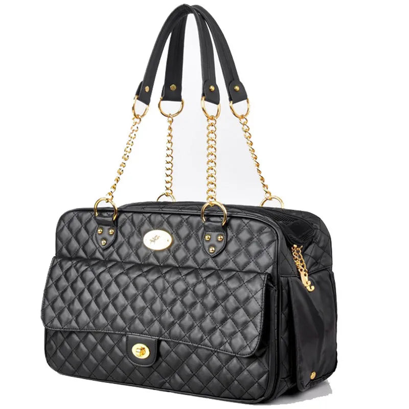 Luxury Designer Pet Carrier for small pets Dog Carry Bag Fashionable Cat Chihuahua, French Bulldog Pomeranian dogs accessories | 0