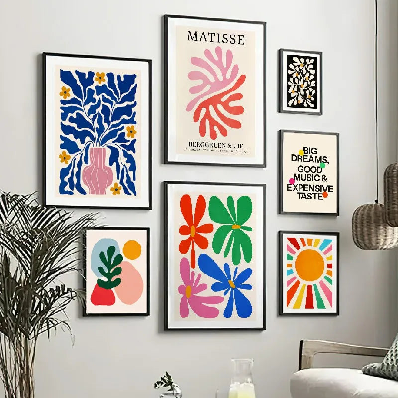 Matisse Poster Coral Leaves Flowers Abstract Plant Canvas Painting Nordic Room Wall Art Prints Picture For Hoom Decoration | 0