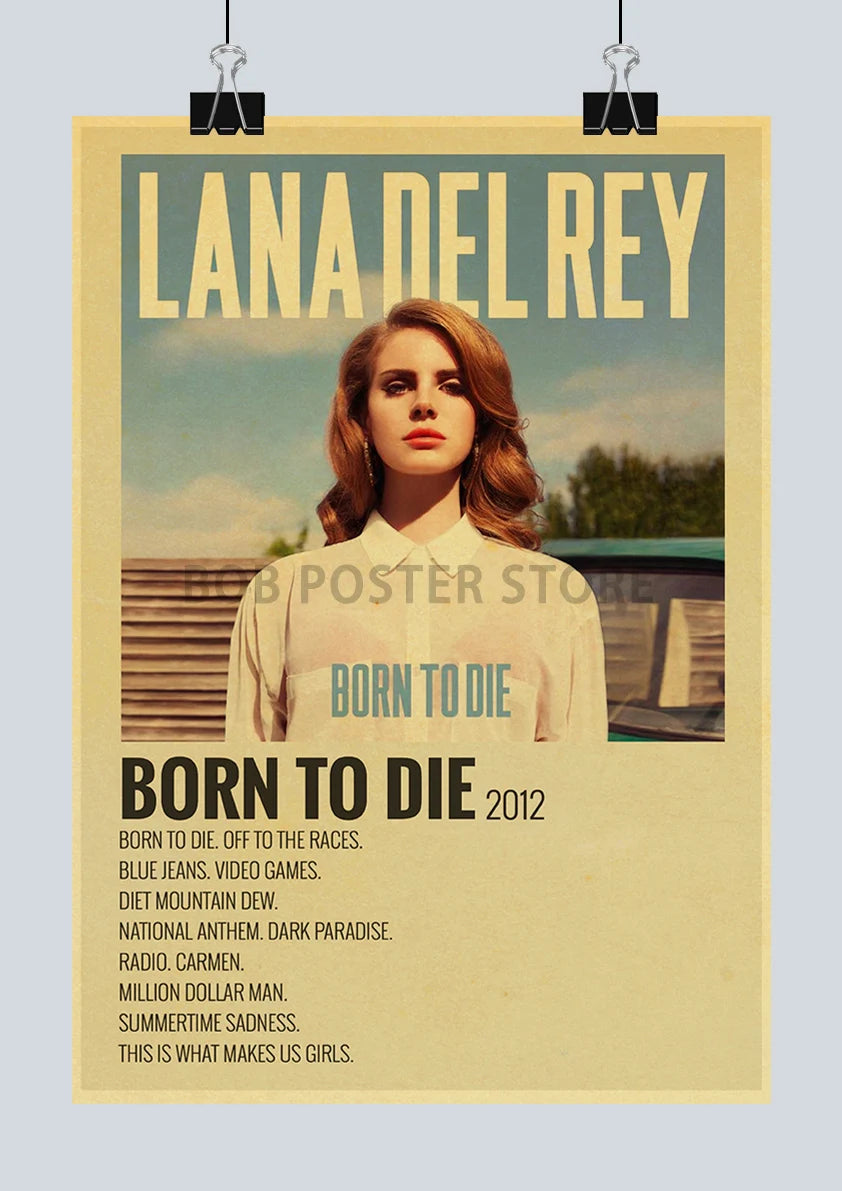 Classic Hot Singer Musician Poster Vintage Kraft Paper Decorative Collection Art Home Study Room Bar Cafe Door Gift Wall Sticker | 1