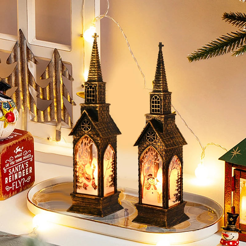 2025 Christmas LED Night Light Santa Claus Snowman Lantern Lamp Table Ornament Christmas Decoration for Home Xmas Navidad Gifts | 3
