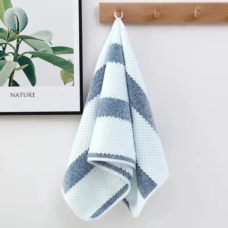 Bath Towel Washcloth Cotton Towel Solid Color Soft Absorbent Towels Multipurpose Use For Hotel Bathroom | 3