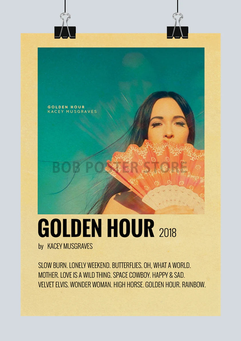 Classic Hot Singer Musician Poster Vintage Kraft Paper Decorative Collection Art Home Study Room Bar Cafe Door Gift Wall Sticker | Color:Q217-18