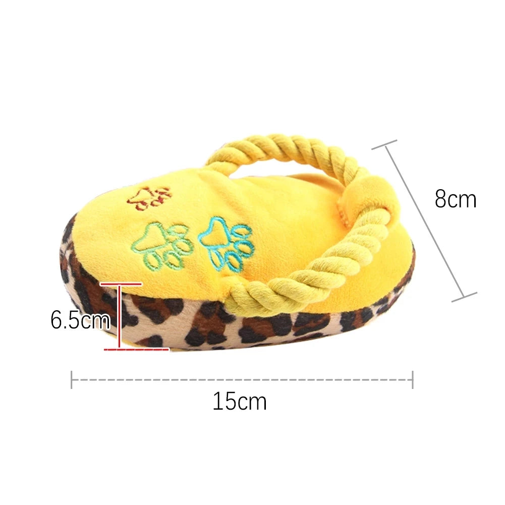 Funny Pet Dog Toys Plush Slippers Bite Chicken Leg Shoe Shape  Small And Medium-Sized Dog Outdoor Training Cat Relieve Anxiety | 3