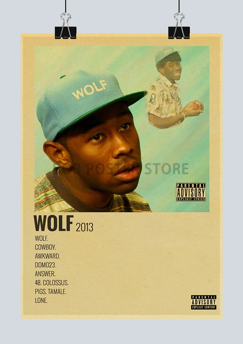 Classic Hot Singer Musician Poster Vintage Kraft Paper Decorative Collection Art Home Study Room Bar Cafe Door Gift Wall Sticker | Color:Q217-19