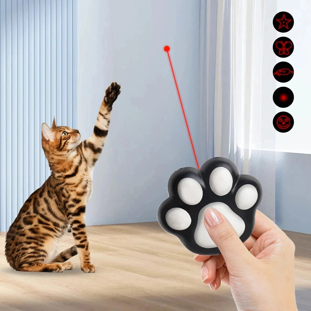 Funny Laser Pet Toys Rechargeable 5 Adjustable Patterns for Pet Dog Cats Interactive Kitten Training Chaser Cat Pets Accessories | 1