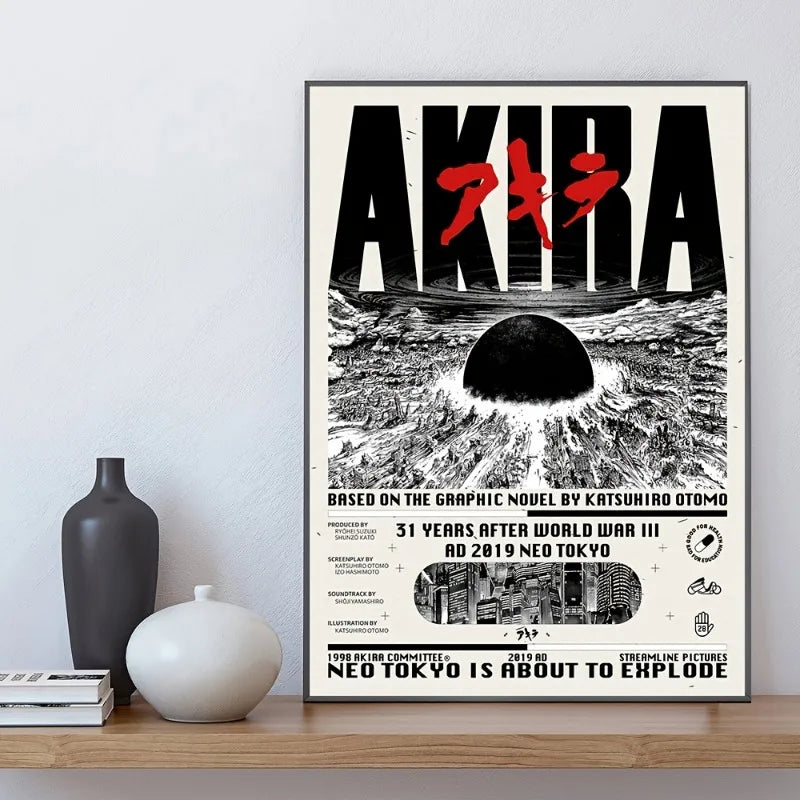Japanese Cartoon Anime Akira Poster Wall Art Prints Canvas Painting Wall Bedroom Living Room Home Decor | 1