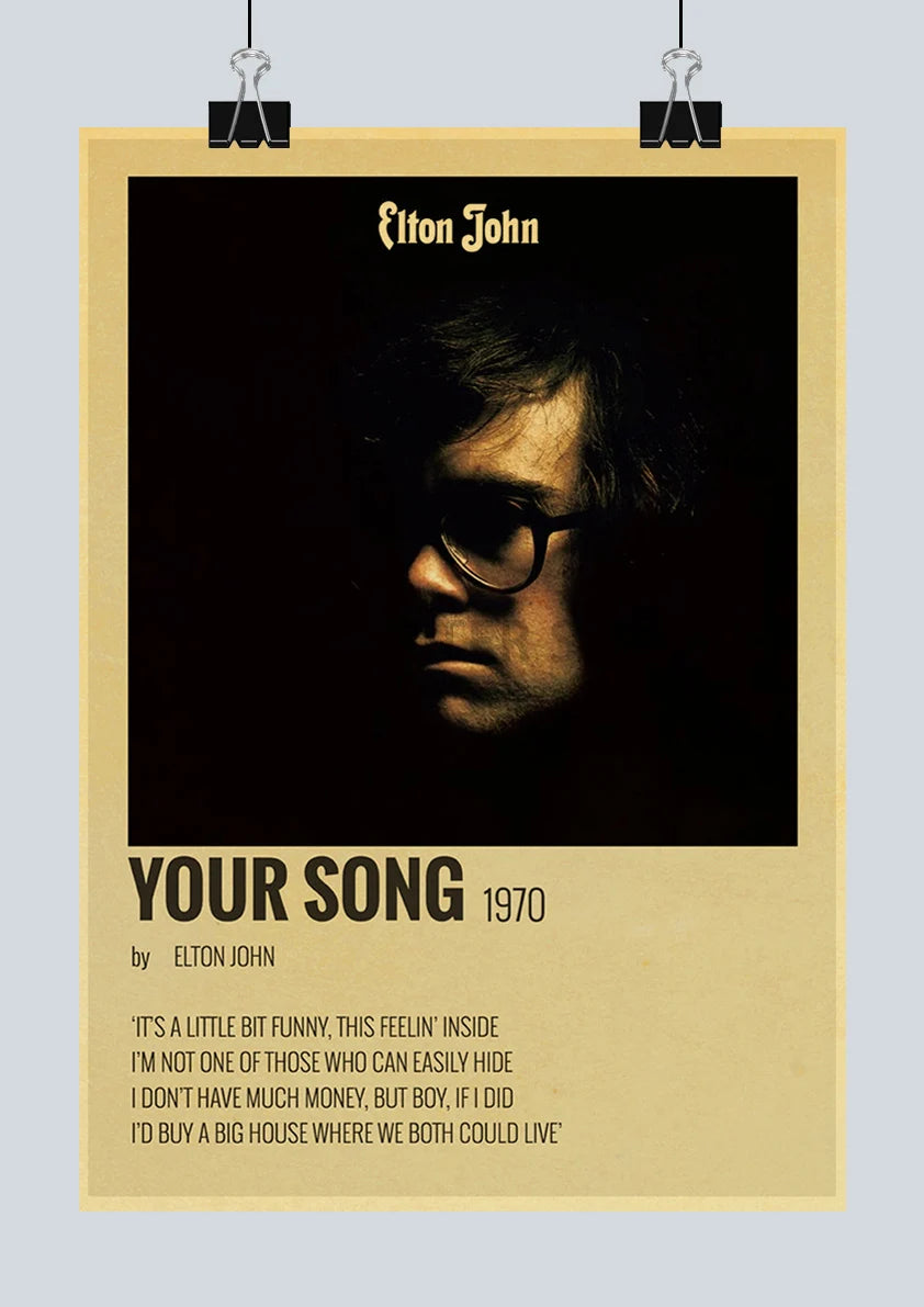 Classic Hot Singer Musician Poster Vintage Kraft Paper Decorative Collection Art Home Study Room Bar Cafe Door Gift Wall Sticker | Color:Q217-12