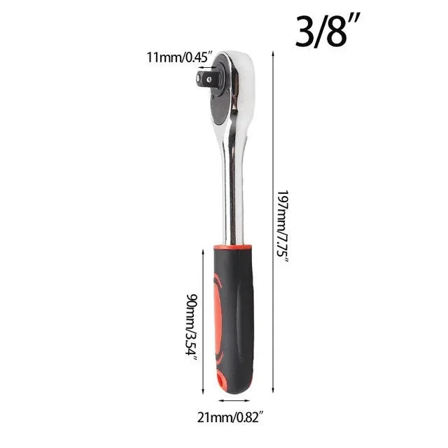 Onnfang 7-19/11-32mm Universal Ratchet Wrench Universal Socket Head, Household Socket Power/Hand Tool Wrench | Color:F