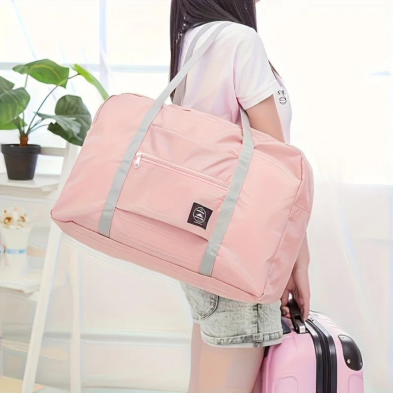 Foldable Travel Duffel Bag for Airlines Carry on Bag for Women and Girls Lightweight Large Capacity Sports Weekend Trip Overnigh | 0