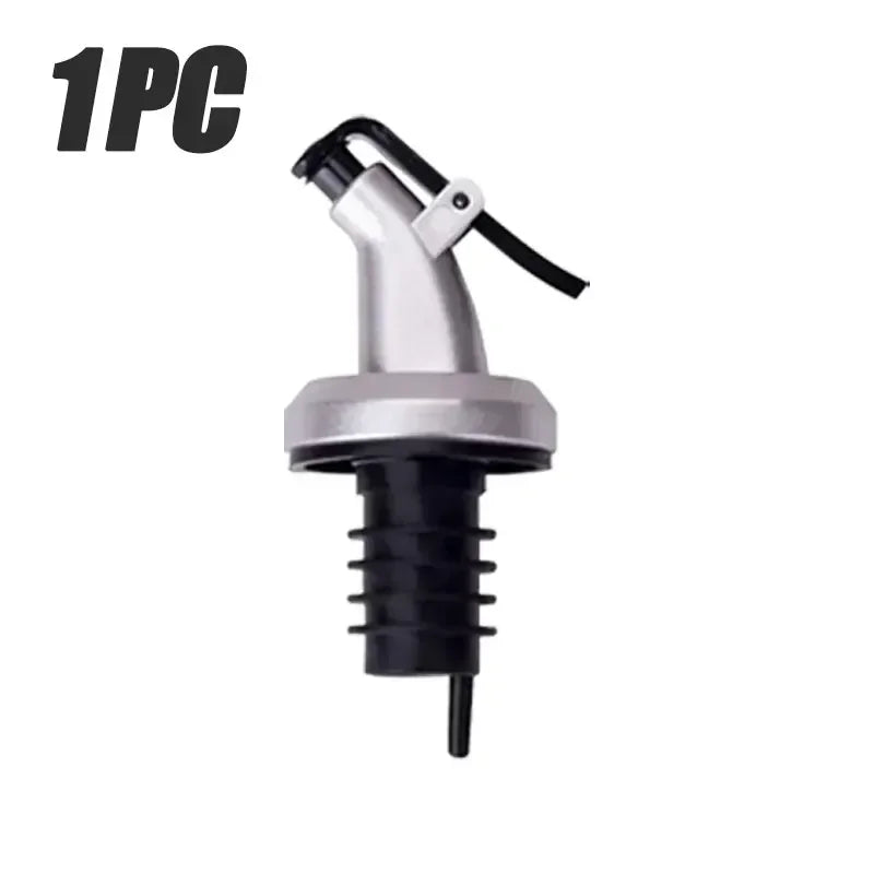 1-5PCS Oil Bottle Stopper Lock Plug Seal Leak-proof Nozzle Sprayer Oil Bottle Stopper Cap Liquor Dispenser Wine Pourer Gadgets | Color:1PC