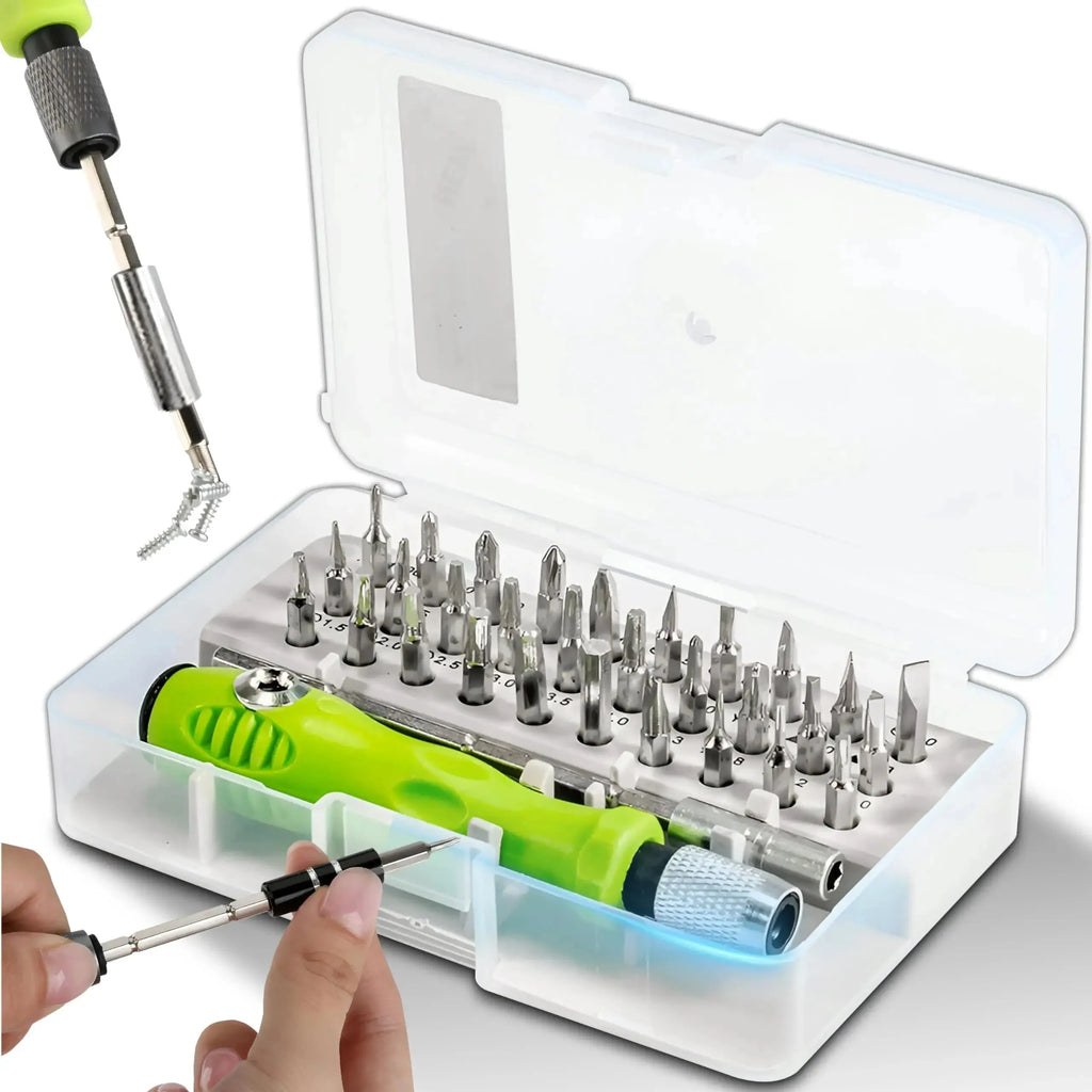 Mini 32-in-1 Precision Screwdriver Set Magnetic Phillips Bits Multifunctional Hand Repair Tool Kit for Phone Watch Glasses PC | 0