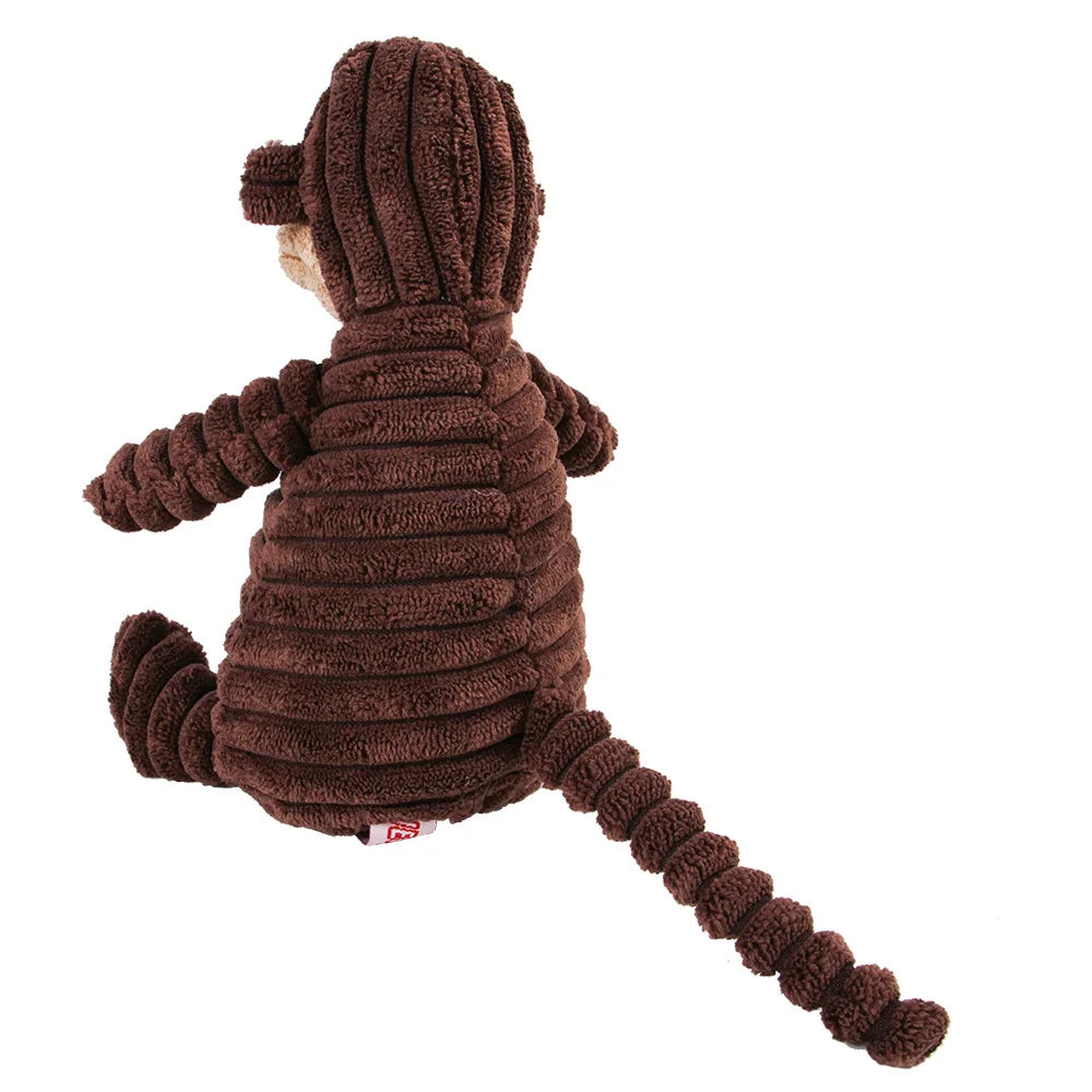 Pet Dog Molar Toy Vent Training Corduroy Monkey Pig Voice Plush Toy Dog Tooth Cleaning Supplie Dog Toys for Large Dogs | 1