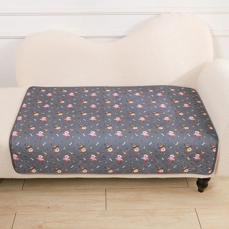 Dog Pee Pads Washable Dog Pet Diaper Mat Waterproof Puppy Cat Training Diaper Mat Pet Supplies | Color:style2