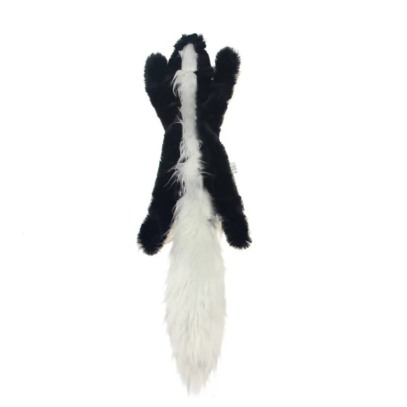 Cats and Dogs Pet Plush Dinosaur Toys Interactive Dog Chew Toys Plush Stuffing Pet Supplies Dog Toys for Small Dogs | Color:skunk