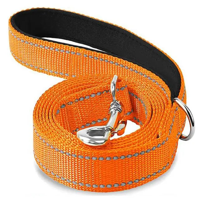 Reflective Pet Leash Dog Trainning Leashes Outdoor Leash Rope Cats Dogs Pet Walking Harness Collar Leader Rope 1.2m 1.5m 1.8m | Color:orange
