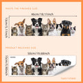 Cat Dog Double-sided Electrostatic Sticker PVC Window Wall Stickers Animals Decor DIY Living Room Home Decoration Mural Children | Color:15x50cm