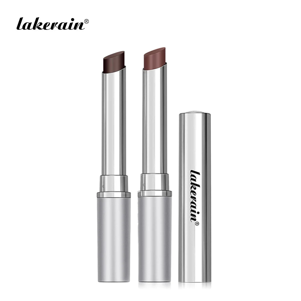 Long Lasting Moisturizing Lipstick Natural Lip Plumper Makeup Lip Plumping Gloss Cosmetics Exfoliating For Lip Care Product | Color:nude and black