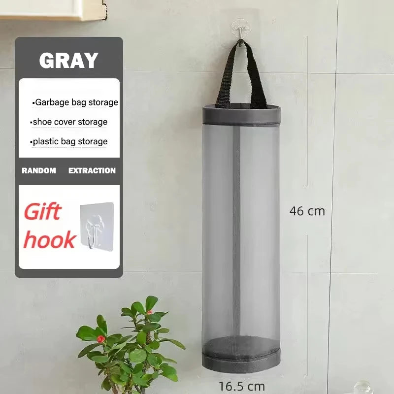 Kitchen Organizer Garbage Bag Storage Basket Garbage Organizer Plastic Bag Holder Garbage Collection Storage Kitchen Accessories | Color:SN12501
