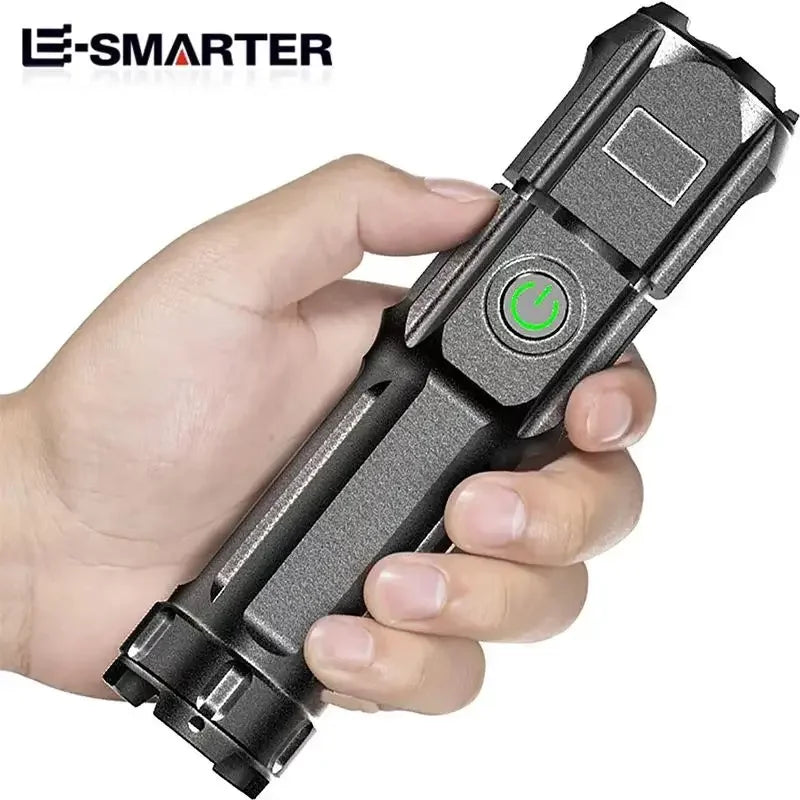 Powerful LED Flashlight Rechargeable USB Waterproof Zoom Fishing Hunting Camping 100,00 Lumen Tactical Flashlight LED Torch | 0