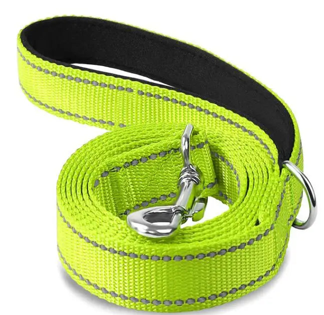 Reflective Pet Leash Dog Trainning Leashes Outdoor Leash Rope Cats Dogs Pet Walking Harness Collar Leader Rope 1.2m 1.5m 1.8m | Color:Fluorescent Green