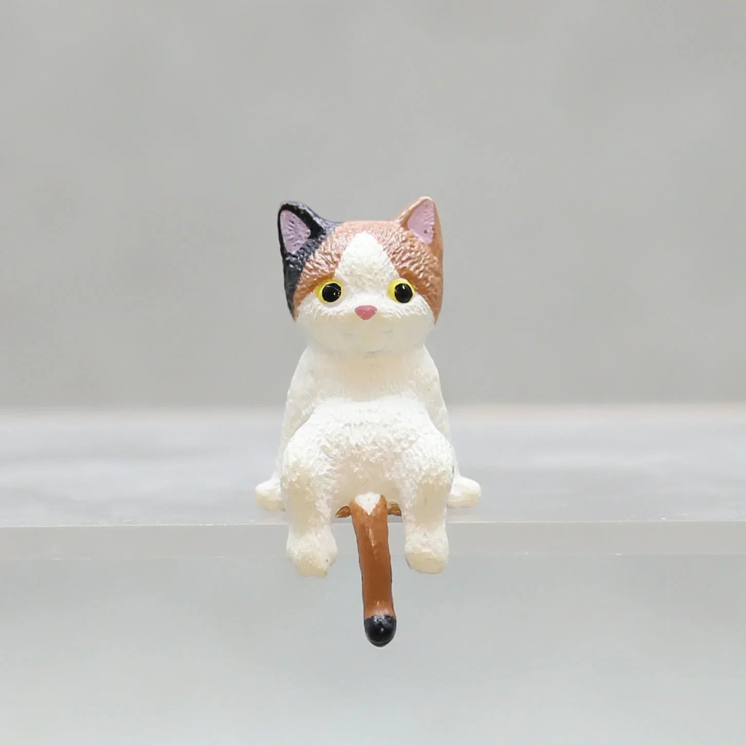 Home Decoration Cute Desktop Gifts Cartoon Simulation Edge Hang Cat Car Center Console Ornaments Decoration Car Accessories | Color:2