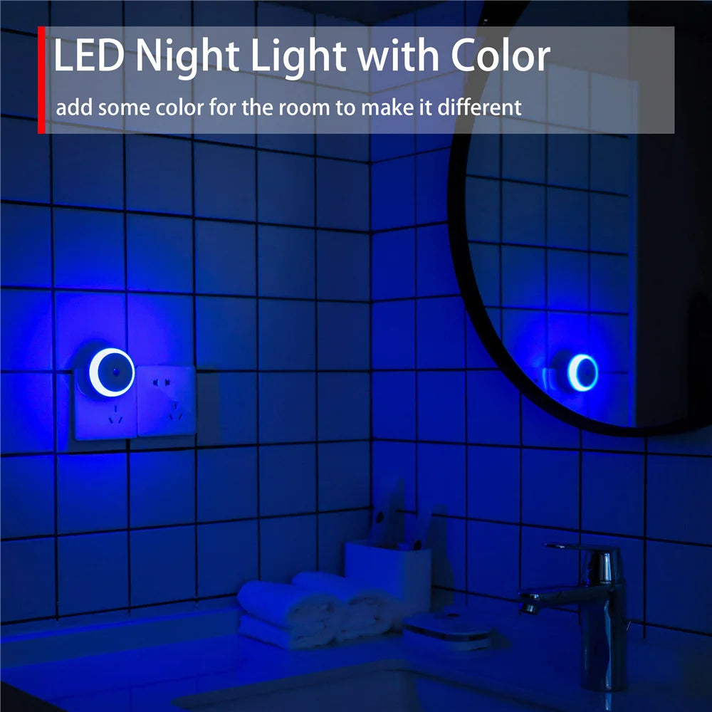 LED Night Light Plug in Dusk To Dawn Smart Sensor Auto Dim Into Wall Night Lamp for Bathroom Hallway Kitchen Stairway Bedroom | 4
